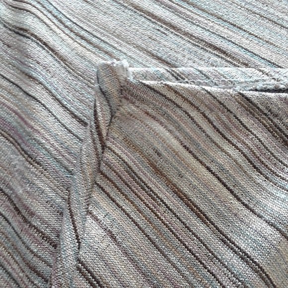 New York & Co Striped Multicolored Rainbow A Line Drape Skirt - Picture 12 of 12
